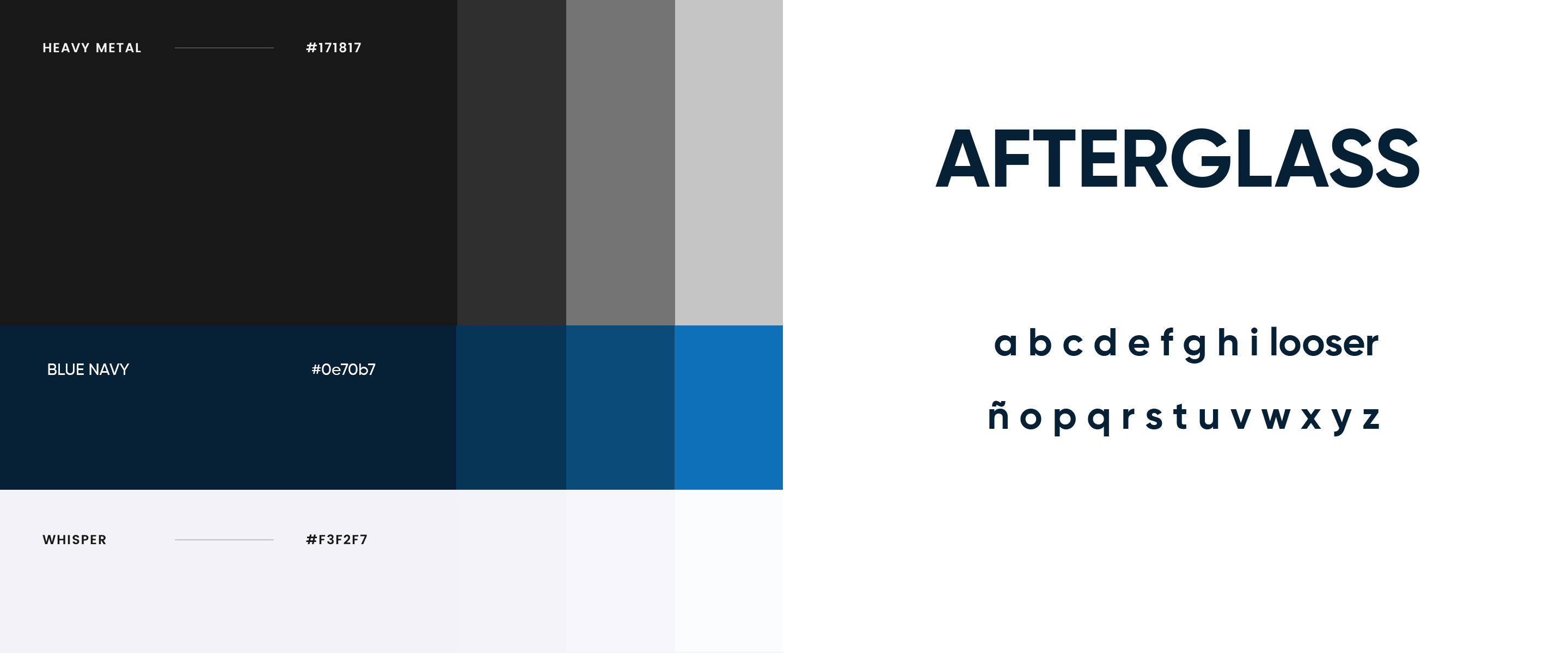 Afterglass Color palette